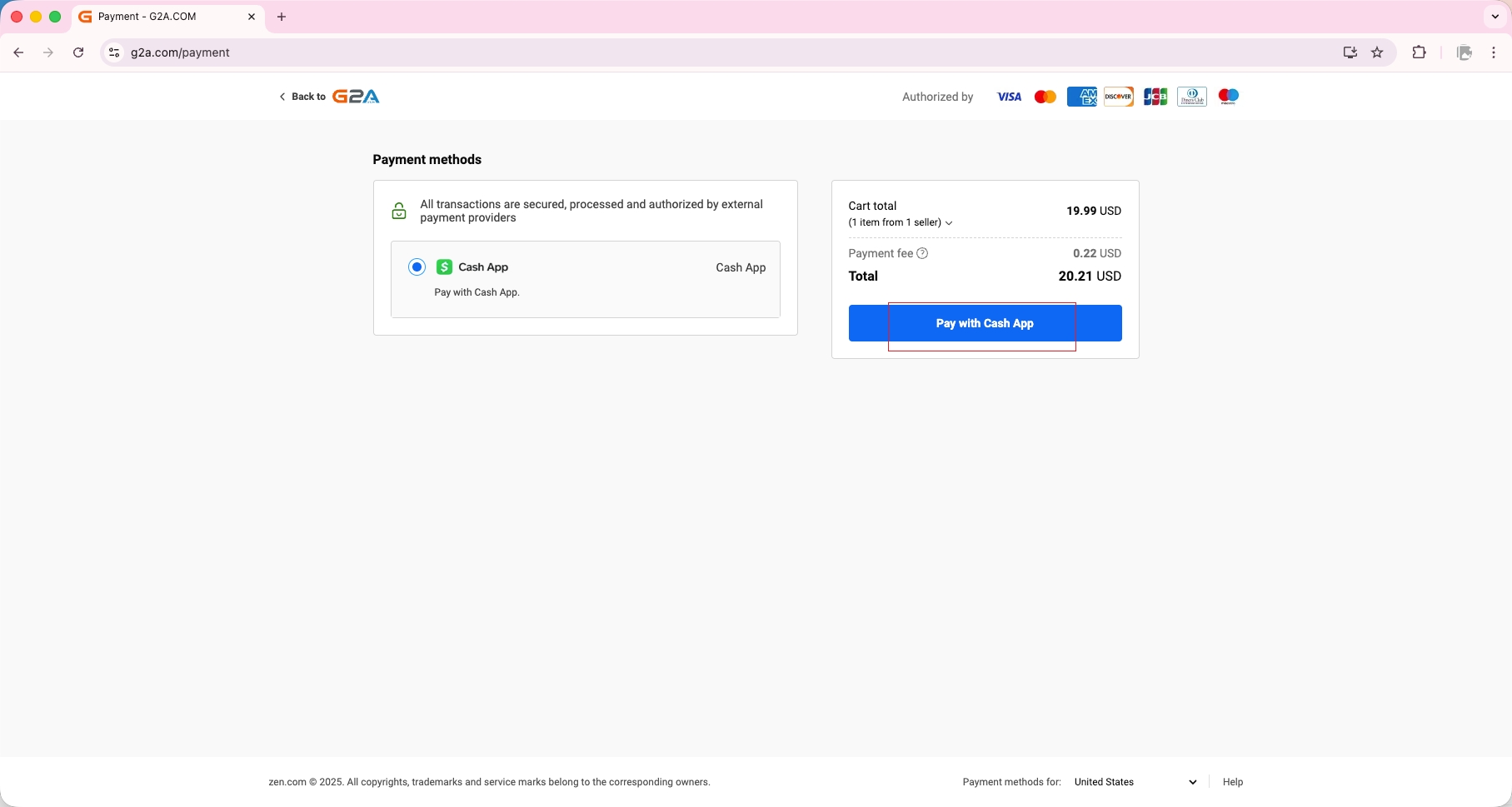 Step 4: Choose your preferred payment method